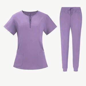 Nurse MD Scrub Top and Bottom Set